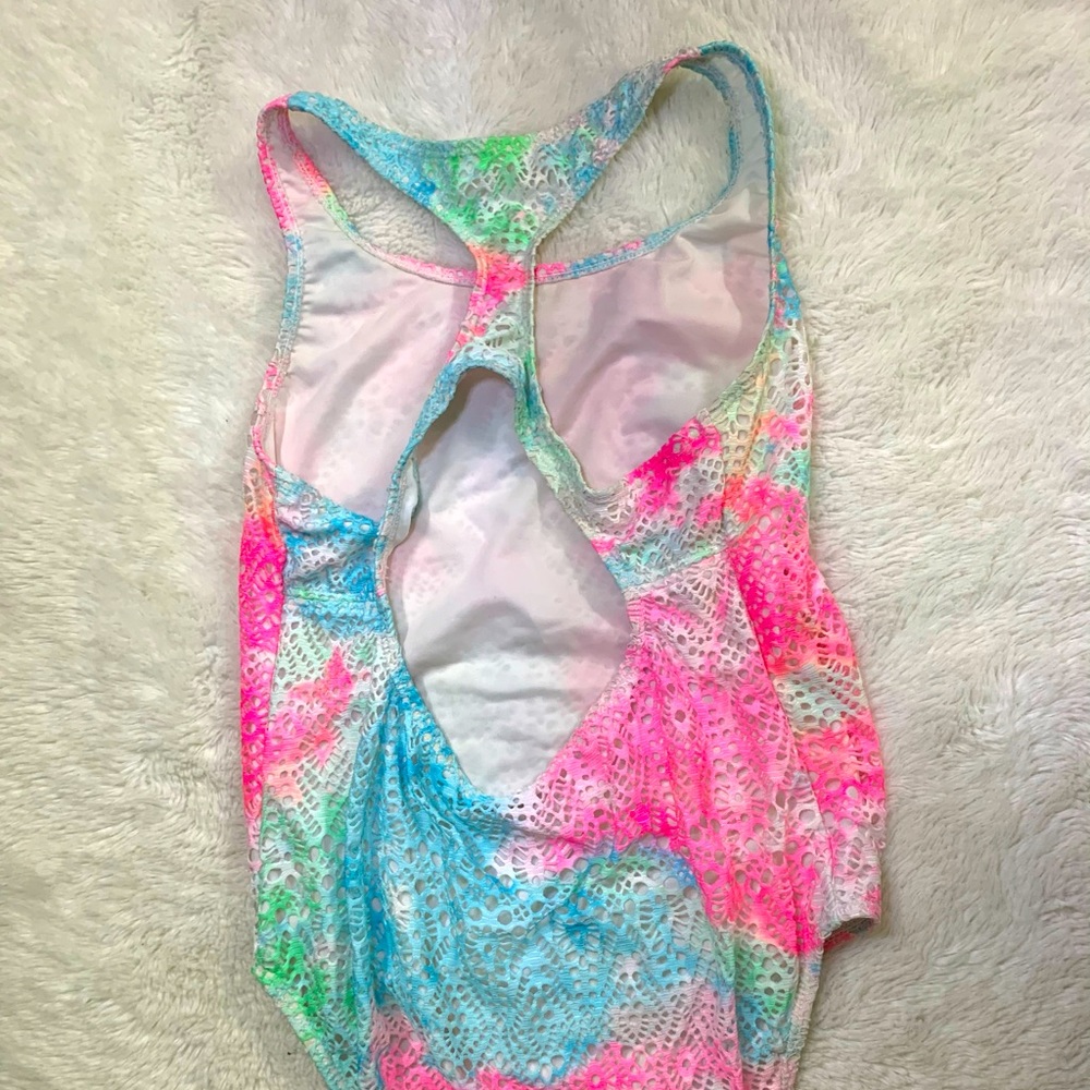 tye dye one piece swimsuit